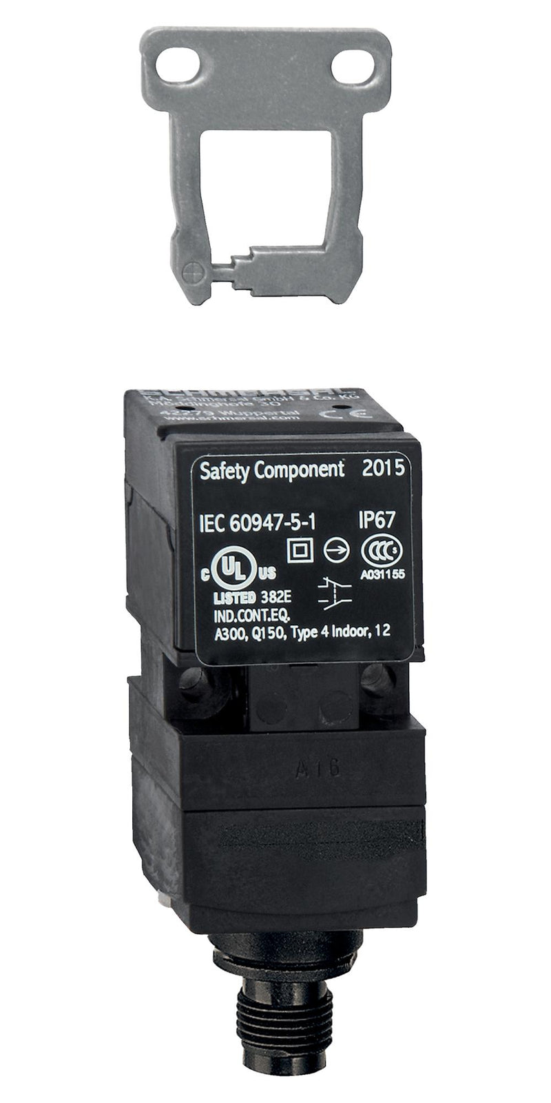 Schmersal 101144078 Safety Interlock Switch AZ 17ZI Series DPST-NC M12 Connector 230 V 4 A IP67