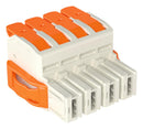 Wago 832-1104/037-000 Pluggable Terminal Block 10.16 mm 4 Ways 18AWG to 4AWG 16 mm&sup2; Push In Lock 76 A