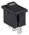 E-SWITCH R1966ABLKBLKEFRED Switch Rocker Spst 15A 125VAC Black