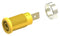 Tenma 72-14180 Banana Test Connector Jack Panel Mount 36 A 1 kV Gold Plated Contacts Yellow