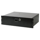 MCM Custom Audio 555-15451 Rack Drawer With Lock 3U Black 76T8541