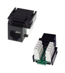 TUK KSH66BK Modular Connector Keystone RJ12 Jack 1 x (Port) 6P6C