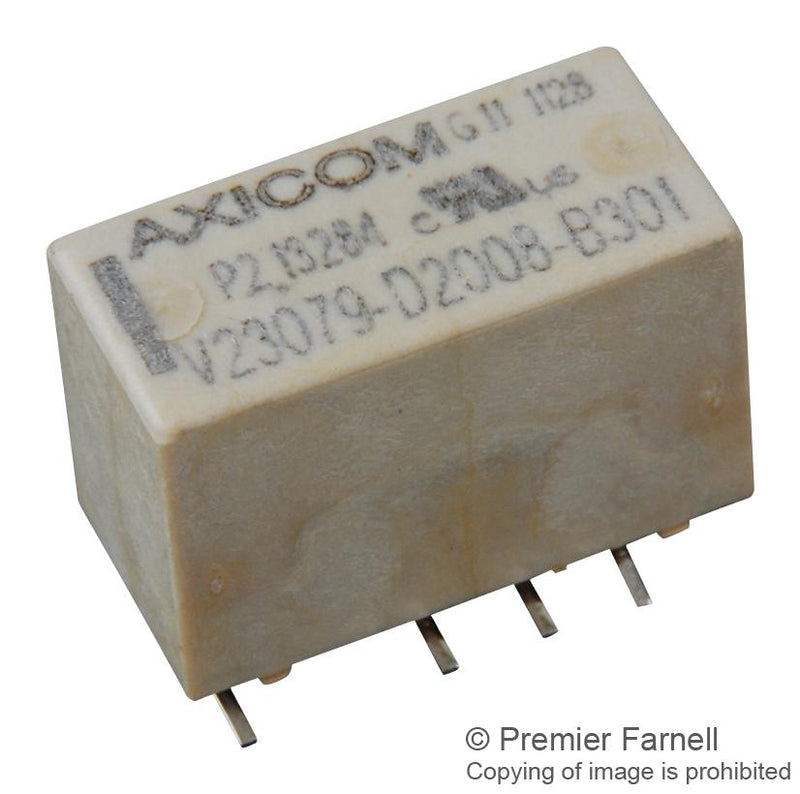 Axicom - TE Connectivity V23079D2008B301 Signal Relay 3 VDC Dpdt 2 A P2/V23079 Series Surface Mount Non Latching