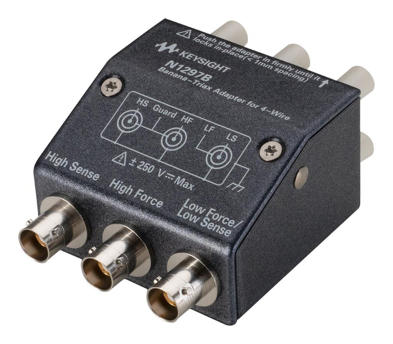 Keysight Technologies N1297B Test Accessory Banana - Triaxial Adaptor for 4-wire Connection