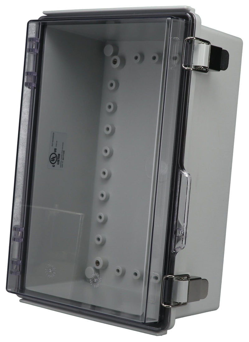 BUD Industries PTQ-11058-C PTQ-11058-C Enclosure Multipurpose PC GREY/CLEAR