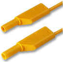 HIRSCHMANN TEST AND MEASUREMENT 934068103 Test Lead, 4mm Banana Plug to 4mm Banana Plug, Yellow, 1 kV, 16 A, 500 mm