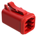 Amphenol SINE/TUCHEL AT06-6S-RED Automotive Housing Plug 6POS 13A RED