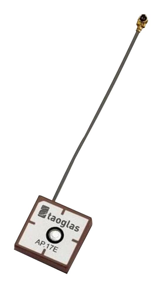 Taoglas AP.17E.07.0064A Patch Antenna 1.57542GHz 2 Vswr -1dBi Gain 50ohm Right Hand Circular Polarisation