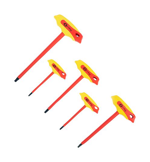 CK Tools T4422 SET T4422 SET Insulated T Handle HEX KEY 5PC