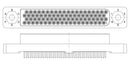 Amphenol Aerospace HDB-M4-080M222X HDB-M4-080M222X Rect Power Conn Rcpt 80POS 4ROW