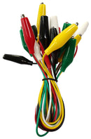 Multicomp PRO MP770284 Test Lead Set Alligator Clip 60 VDC 5 A Black Green Red Yellow White