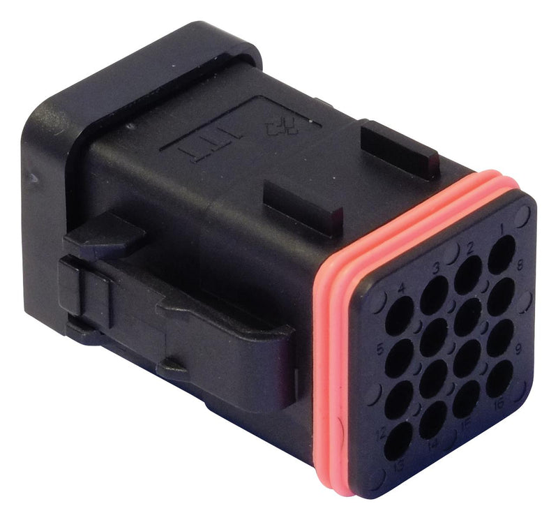 ITT Cannon 132015-0073 Plug Housing W/CAP 16POS Plastic 250V