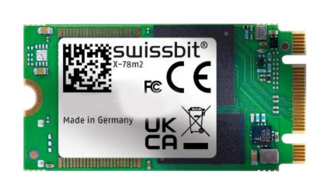 Swissbit SFSA080GM2AK2TA-I-6B-21P-STD SSD M.2 Sata 2242 6 Gb/s (SATA III) 80 GB 3D TLC Nand