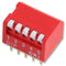 Multicomp PRO MCNDP-05V MCNDP-05V DIP / SIP Switch 5 Circuits Piano Key Through Hole SPST-NO 24 V 25 mA