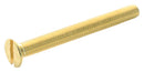 TR Fastenings M330KSBRMCS100- Machine Screw DIN 963 M3 30 mm Brass Flat / Countersunk Head Slotted