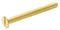 TR Fastenings M330KSBRMCS100- Machine Screw DIN 963 M3 30 mm Brass Flat / Countersunk Head Slotted