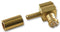 RADIALL R213182007 RF / Coaxial Connector, MCX Coaxial, Right Angle Plug, Crimp, 75 ohm, RG179, RG187, Brass