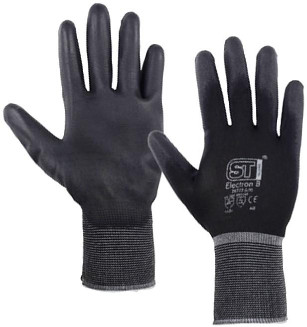 ST 28772 Glove PU Coated Nylon Black Medium