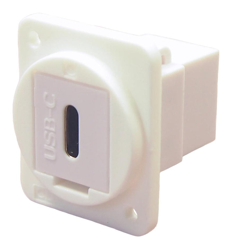 Cliff Electronic Components CP30201XW CP30201XW USB Adapter Plain Hole Type C Receptacle Feedthrough