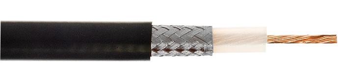 Webro 490010-BLK-100 490010-BLK-100 Coaxial Cable RG174A 0.48 mm&Acirc;&sup2; 50 ohm 328 ft 100 m