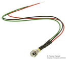 DIALIGHT 606-1415-130F INDICATOR, LED PANEL MOUNT, RED/GREEN, 12V