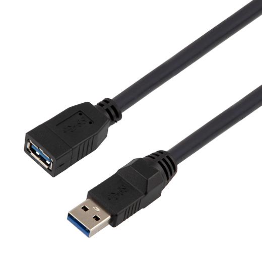 L-COM CAU3HFAX-BLK-205M CAU3HFAX-BLK-205M USB Cable 3.0 Type A PLUG-A Rcpt 2.5M New