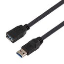 L-COM CAU3HFAX-BLK-1M CAU3HFAX-BLK-1M USB Cable 3.0 Type A PLUG-A Rcpt 1M New