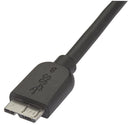 Startech USB3AUB15CMS USB3AUB15CMS USB Cable Type A Plug to Micro B 150 mm 0.49 ft 3.0 Black