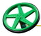 Kitronik 2593-D 2593-D Wheel Green 5 Spoke ABS D Shaft Style Motors New
