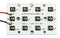 Intelligent LED Solutions ILR-IN12-94SL-SC211-WIR200. IR Module 12 Chip 940 nm 14.76 W/Sr Square PCB/M3 Hole 38.4 to 43.2 V 200 mm Red & Black New