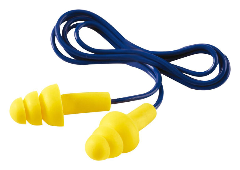 3M UF-01-000 EAR PLUG, CORDED, 8KHZ, 32DB, YELLOW/BLU