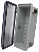 BUD Industries PTQ-11042-C PTQ-11042-C Enclosure Multipurpose PC GREY/CLEAR