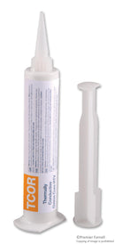 Electrolube TCOR75S Adhesive Thermally Conductive RTV Silicone 1 Part Oxime Cure Syringe White 75 ml