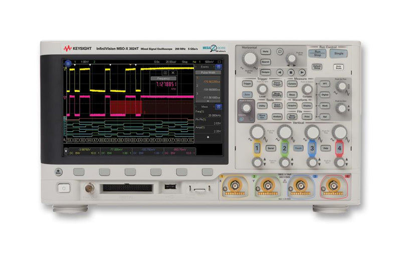 Keysight Technologies MSOX3024T MSO / MDO Oscilloscope Infiniivision 3000T X 4+16 Channel 200 MHz 5 Gsps 4 Mpts 1.75 ns