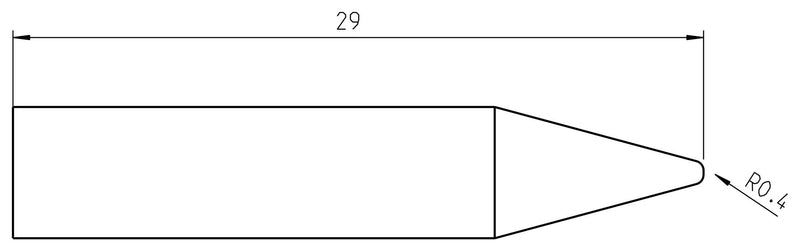 Weller RTU 008 C MS Soldering TIP Conical 0.8MM