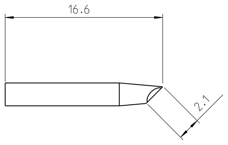 Weller RTP 020 G Soldering TIP Gull Wing 2MM