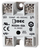 IDEC RSSDN-50A SSR, DIN/PANEL MOUNT, 660VAC, 32VDC, 50A