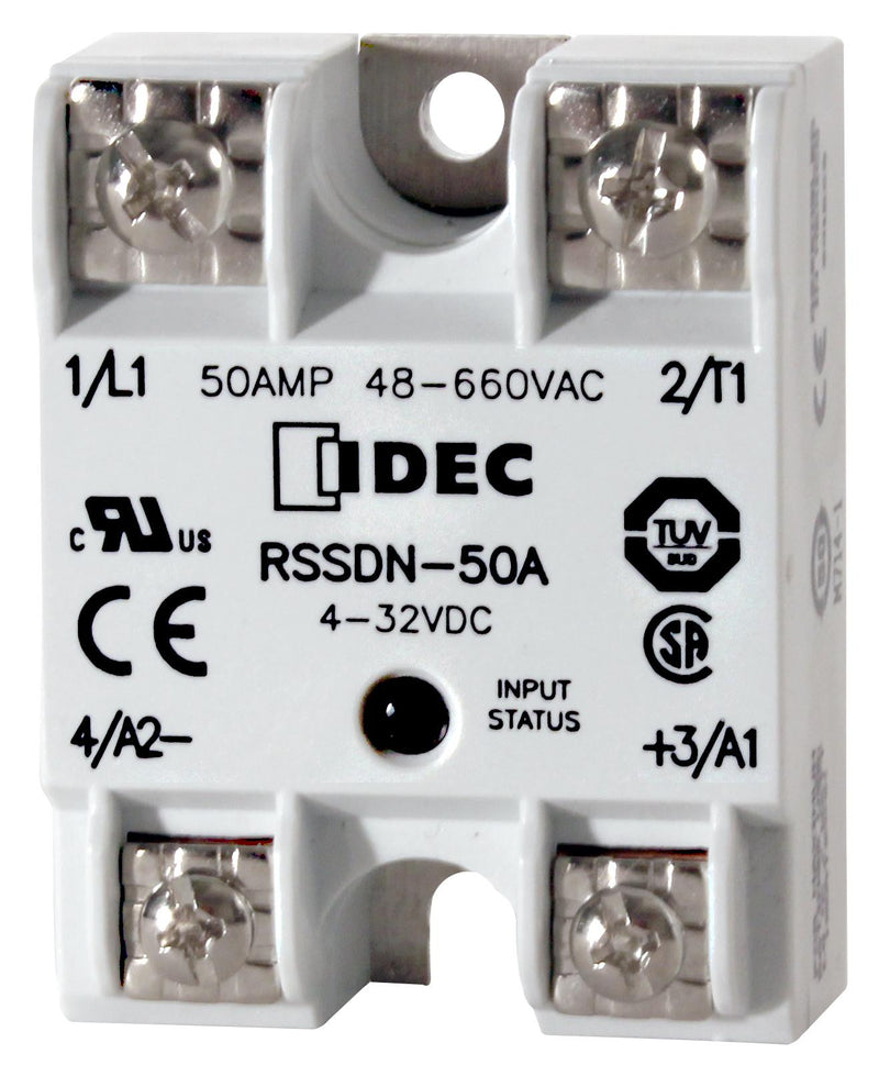 IDEC RSSDN-75A SSR, DIN/PANEL MOUNT, 660VAC, 32VDC, 75A