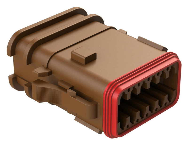 Amphenol SINE/TUCHEL AT06-12SD-OMBRN Automotive Connector Housing AT Series Plug 12 Ways