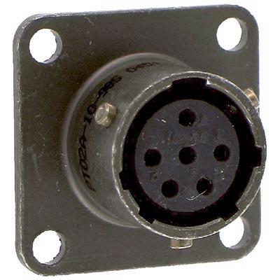 Amphenol Industrial PT02A-10-6S(025) Circular Connector Receptacle 6 Position Panel