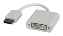 Roline 12.03.3133 Audio Adapter White Displayport Plug DVI Receptacle