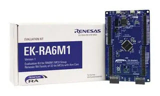 RENESAS RTK7EKA6M1S00001BU Evaluation Kit, RA Family RA6M1 Group 32-bit ARMCortex-M4F Microcontrollers, Debug on-board