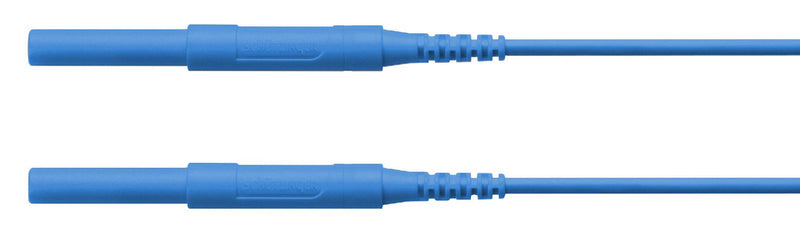 Schutzinger HSPL 8568 / AWG16 150 BL Test Lead 4mm Banana Plug Shrouded 6 kV 16 A Blue 1.5 m