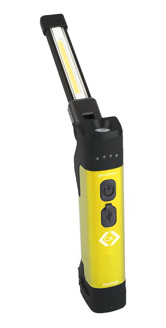 CK Tools T9425USB T9425USB Inspection Light COB LED 400 lm 3.7 V USB 158 mm x 31 66 New