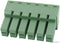 Phoenix Contact PC 4/ 6-ST-762 PC 6-ST-762 Pluggable Terminal Block 7.62 mm 6 Ways 24AWG to 10AWG 4 mm&Acirc;&sup2; Screw 20 A