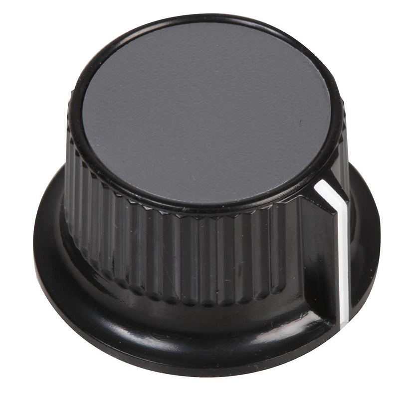 Multicomp CP-LB21-5-6D Knob Round Shaft 6 mm Plastic With Side Indicator Line 21