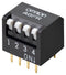 Omron Electronic Components A6FR-8101 DIP / SIP Switch Short Actuator 8 Circuits SPST-NO Through Hole A6FR Series 24 V