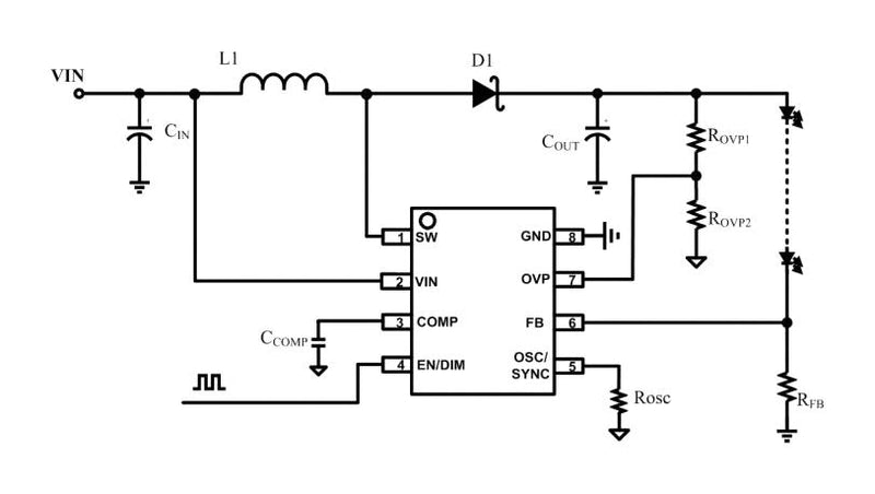 Monolithic Power Systems (MPS) MPQ3362GJ-AEC1-P LED Driver DC / AEC1-Q100 400 kHz Boost TSOT-23-8 SMD