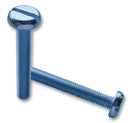 TR FASTENINGS M310 PSBRMCN100- Machine Screw, M3, Brass, 10 mm, Nickel, Pan Head Slotted