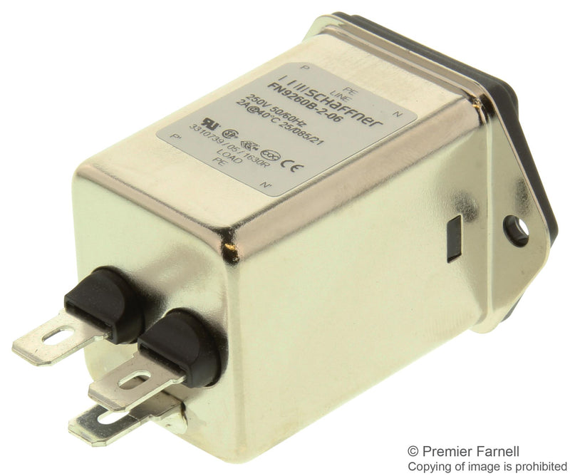 Schaffner FN9260B-2-06. Power Entry Module Receptacle 2A